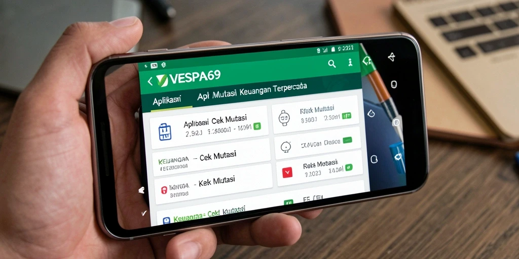 Antarmuka VESPA69 yang menunjukkan mutasi keuangan secara jelas.